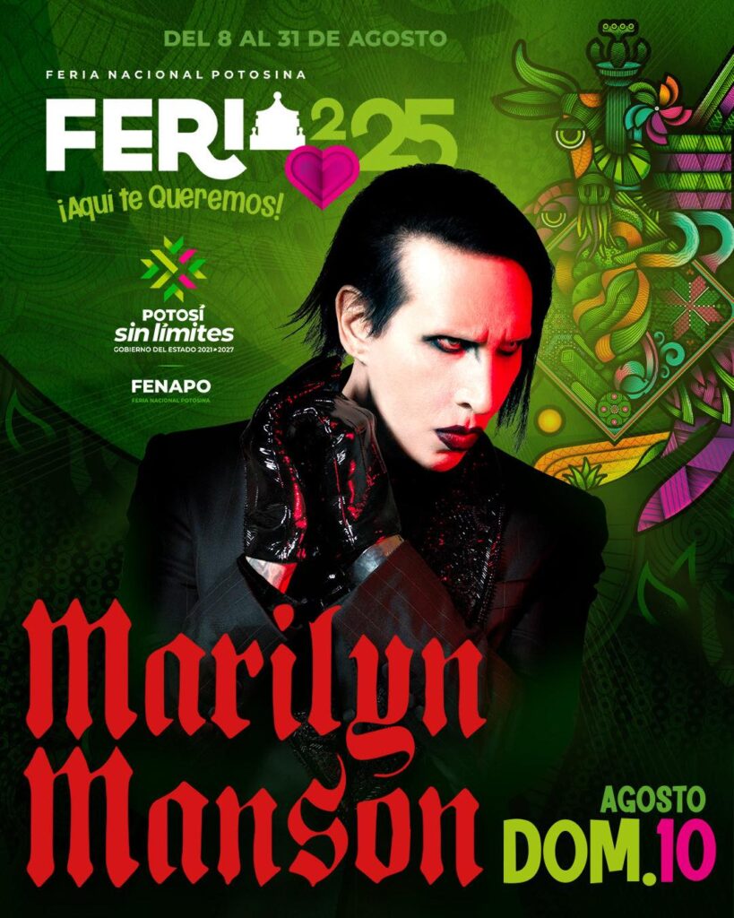 marilyn manson fenapo 2025